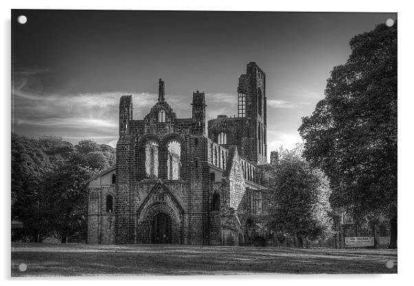 Kirkstall Abbey Acrylic by Colin Metcalf