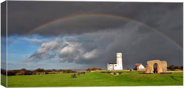 A rainbow after the storm Canvas Print by Gary Pearson