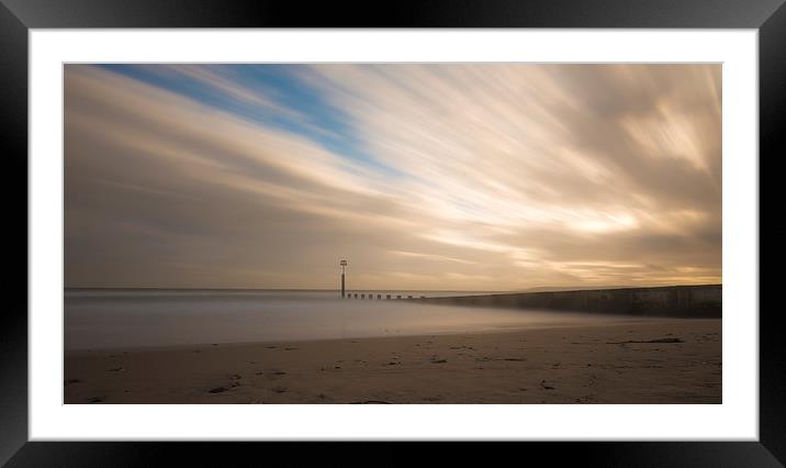 Mystical Sunset at Bournemouth Beach Framed Mounted Print by Daniel Rose