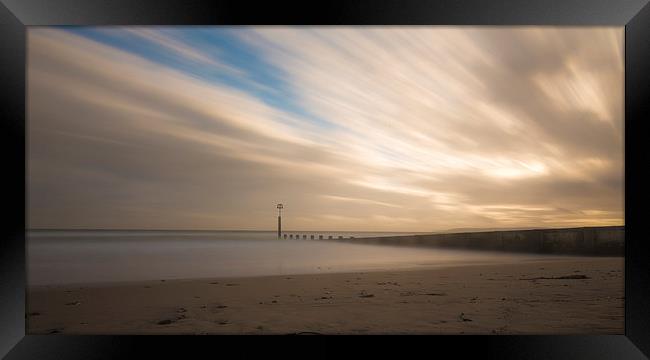 Mystical Sunset at Bournemouth Beach Framed Print by Daniel Rose