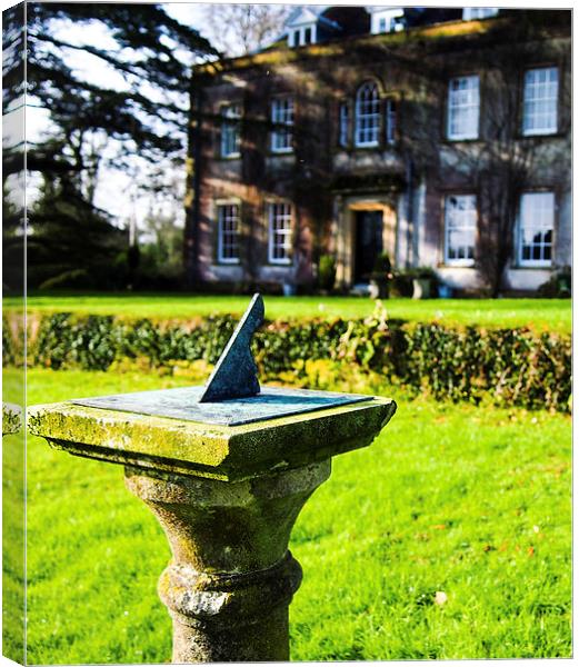 Sundial, Holbrook House Canvas Print by Richard Parry