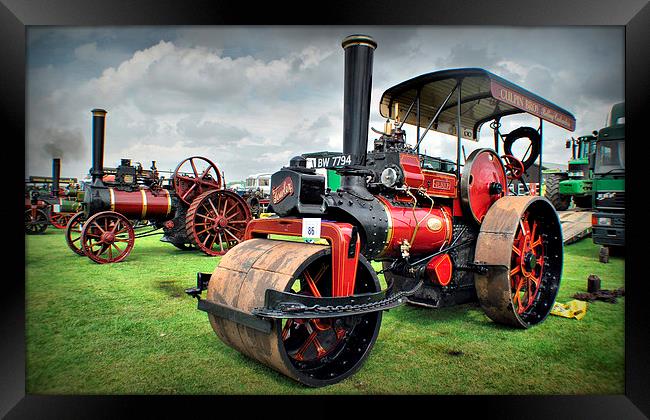 Old Steam Roller Framed Print by Jon Fixter