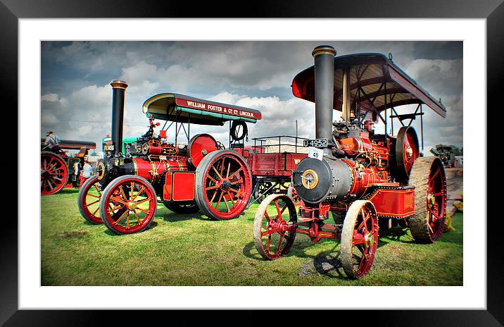 The Colour Red Engines Framed Mounted Print by Jon Fixter