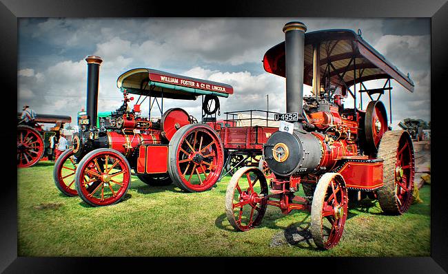 The Colour Red Engines Framed Print by Jon Fixter