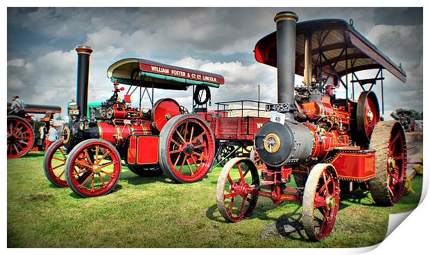 The Colour Red Engines Print by Jon Fixter