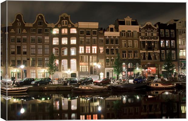 Amsterdam Nights Canvas Print by Andy Walker