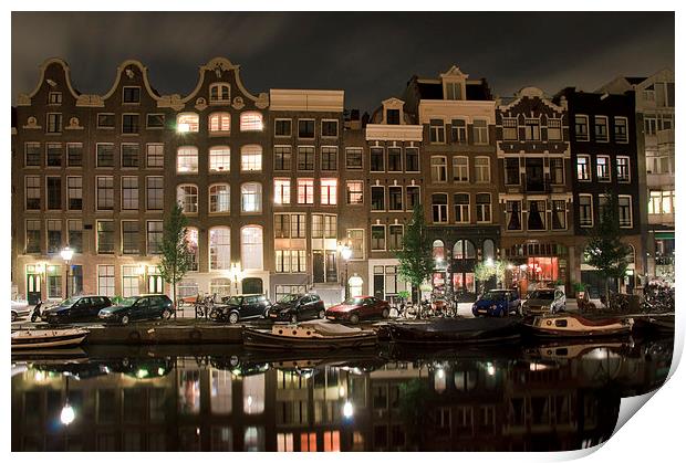 Amsterdam Nights Print by Andy Walker