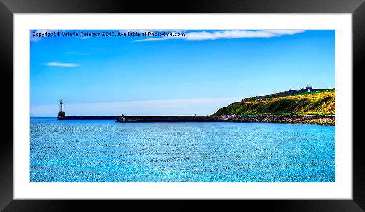 Aberdeen Harbour Entrance Framed Mounted Print by Valerie Paterson