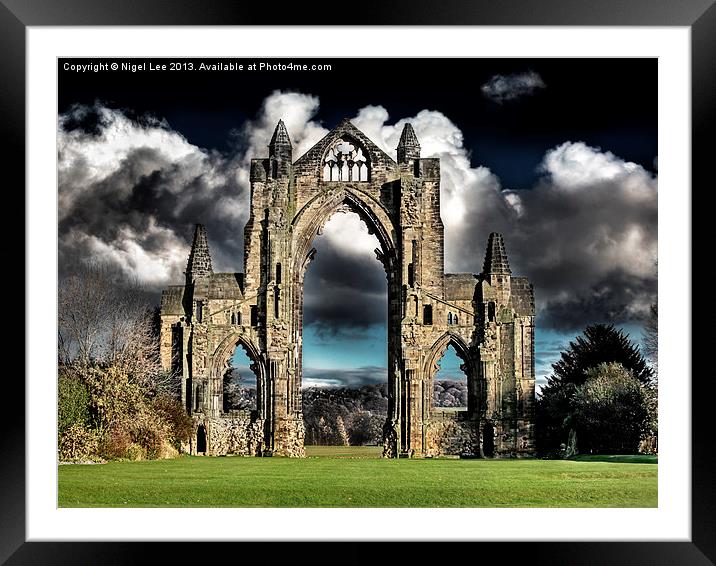 Ghostly Priory Framed Mounted Print by Nigel Lee