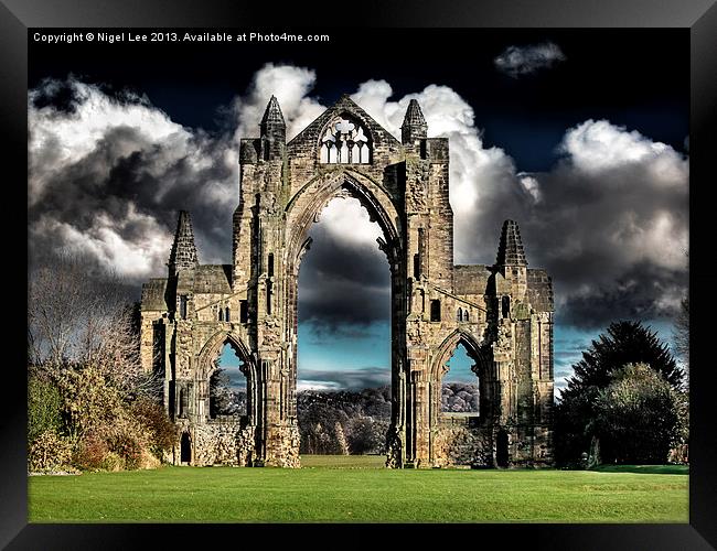 Ghostly Priory Framed Print by Nigel Lee