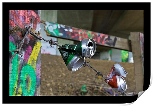 Graffiti Cans Print by Michelle Orai