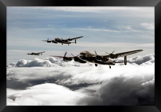 Lancaster Squadron Framed Print by J Biggadike