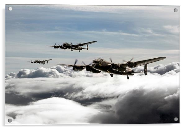 Lancaster Squadron Acrylic by J Biggadike