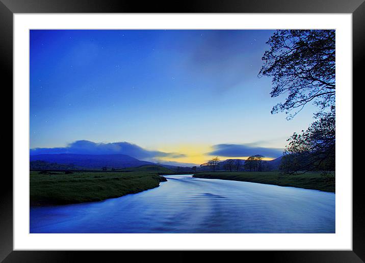 Nightfall In The Dales Framed Mounted Print by Sandi-Cockayne ADPS