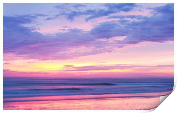West  coast sunset Print by Ian Jones