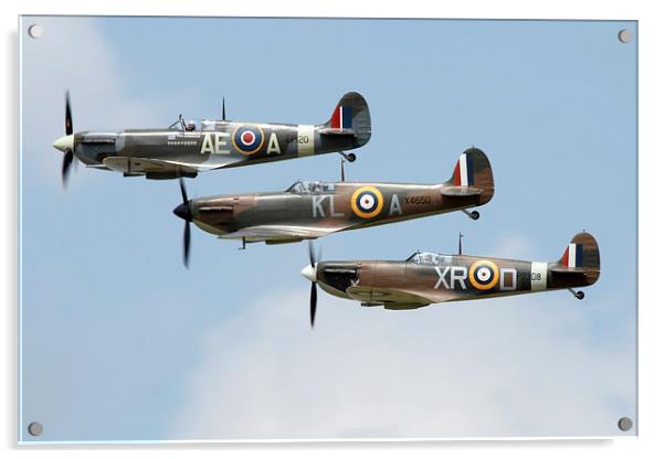 Spitfire formation Acrylic by Rachel & Martin Pics