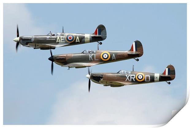 Spitfire formation Print by Rachel & Martin Pics