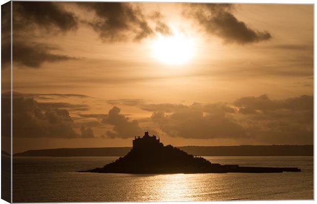St. Michaels Mount Cornwall Canvas Print by Oxon Images