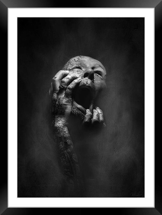 THE LOST SOUL in B/W Framed Mounted Print by Rob Toombs