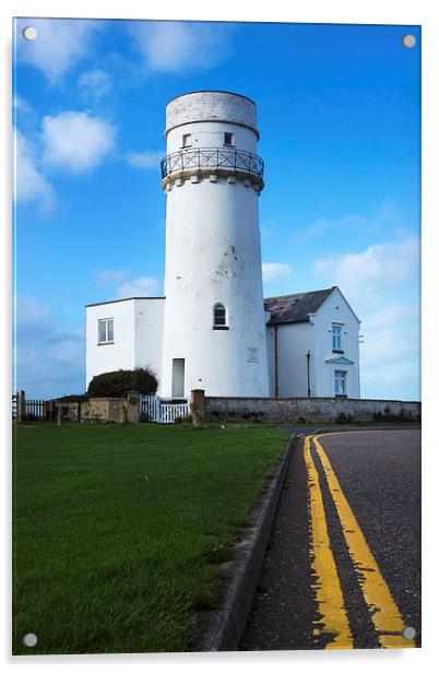 Old Hunstanton Lighthouse Acrylic by Mark Bunning