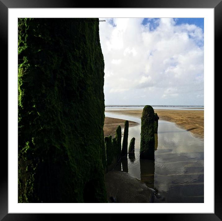 Groynes on the Beach #2 Framed Mounted Print by Pete Moyes