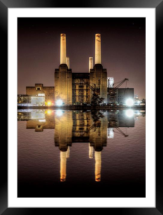Battersea Power Station Framed Mounted Print by Simon West