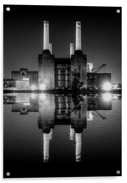 Battersea Power Station Acrylic by Simon West