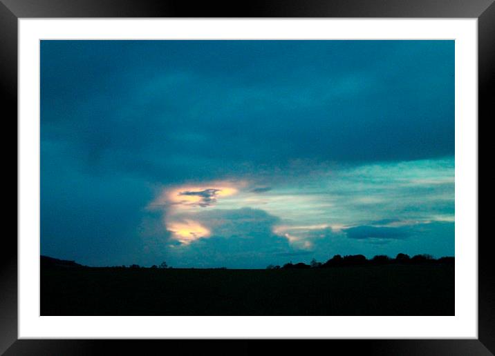 sunset over fife Framed Mounted Print by callum allan