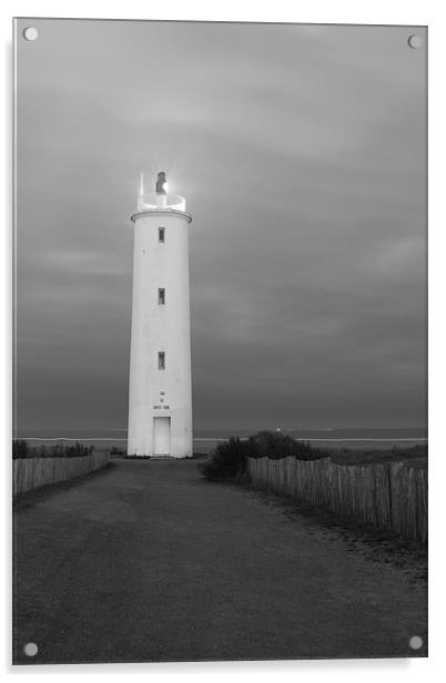 Lighthouse at first light Acrylic by Ian Jones