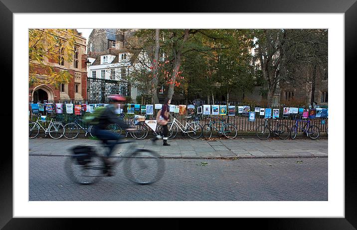 9 million bicycles Framed Mounted Print by Graham Custance