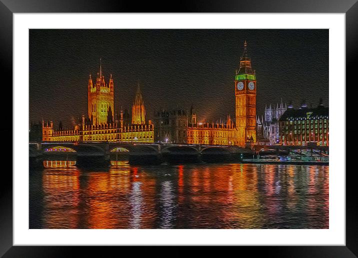 Illuminated Majesty Framed Mounted Print by Roger Dutton