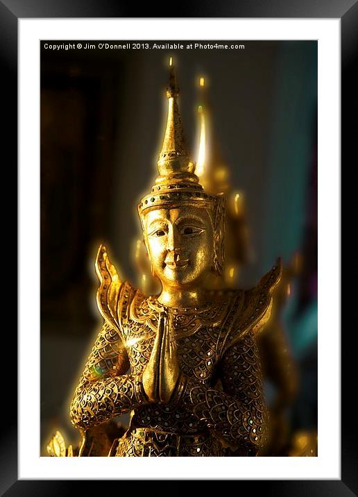 Thai greeting 2 Framed Mounted Print by Jim O'Donnell