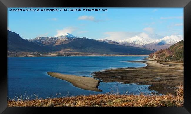 Loch Carron Framed Print by rawshutterbug 