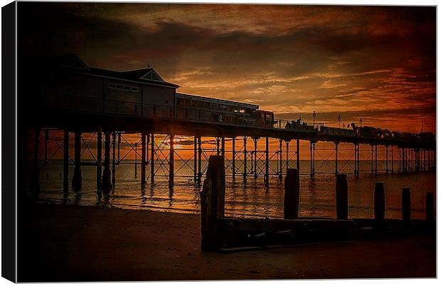 Teignmouth Sunrise Canvas Print by kevin wise