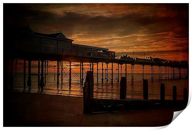 Teignmouth Sunrise Print by kevin wise