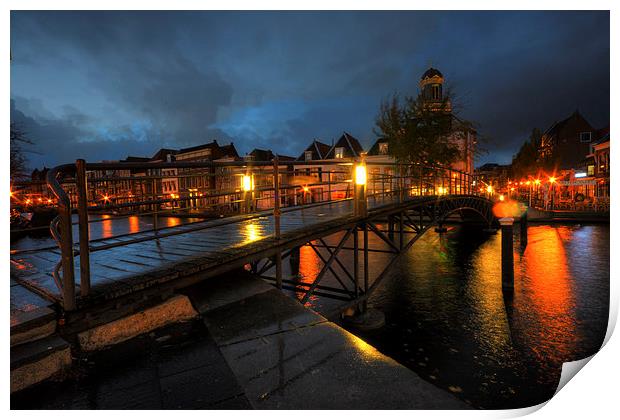 Leiden at Dusk Print by Rob Hawkins