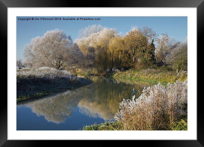 Winter frost Framed Mounted Print by Jim O'Donnell