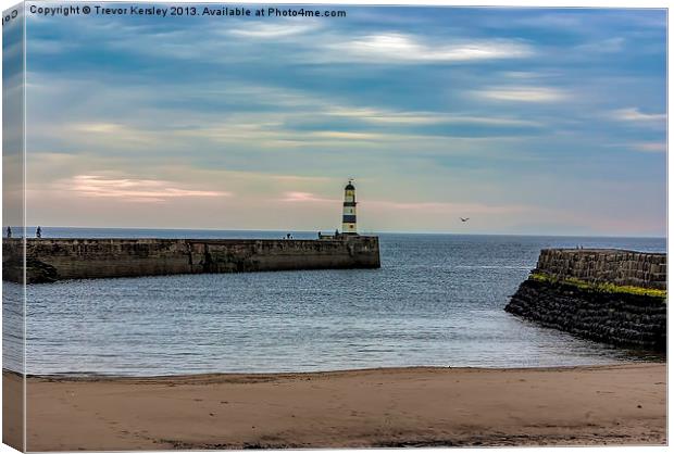 Seaham Harbour Canvas Print by Trevor Kersley RIP