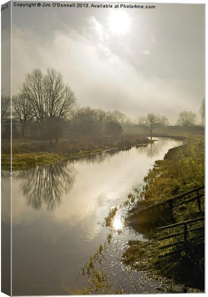Misty morning Canvas Print by Jim O'Donnell
