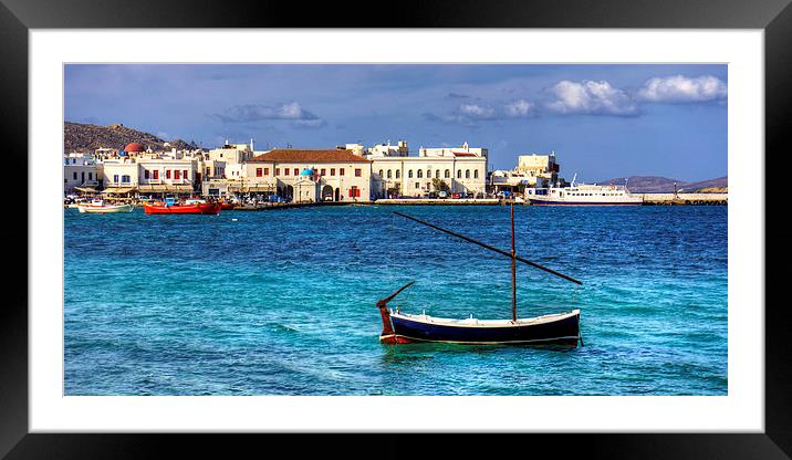 Choro Old Harbour Framed Mounted Print by Tom Gomez