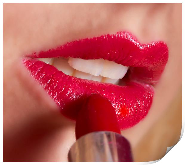 Lipstick Print by Bernie Condon