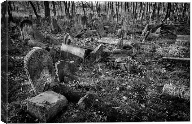 Jewish cemetery Canvas Print by Robert Parma