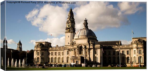Cardiff City Hall Canvas Print by Richard Parry