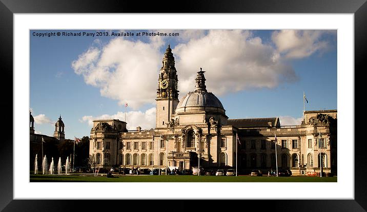 Cardiff City Hall Framed Mounted Print by Richard Parry