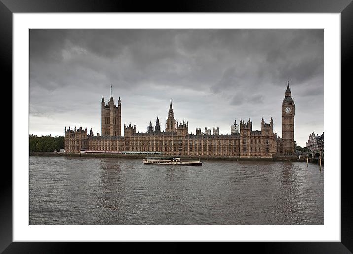 Houses of Parliament Framed Mounted Print by Graham Custance