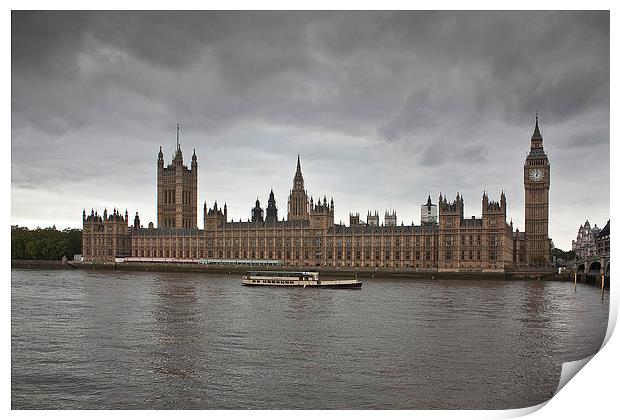 Houses of Parliament Print by Graham Custance
