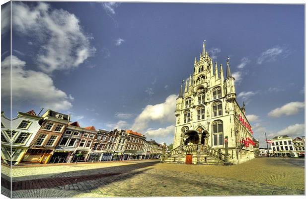 Gouda Stadthuis Canvas Print by Rob Hawkins