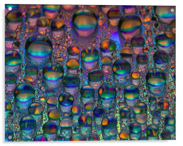 Waterdrops Acrylic by Victor Burnside
