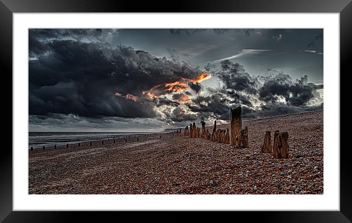 Armageddon on Sea Framed Mounted Print by Nigel Jones