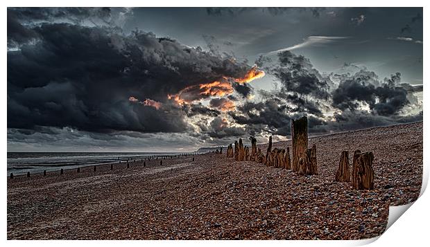 Armageddon on Sea Print by Nigel Jones